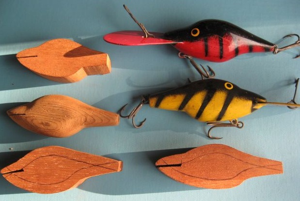 7 Vintage Helin M-2 Flatfish & Unknown Trolling Musky Fishing Lures Some  WOOD
