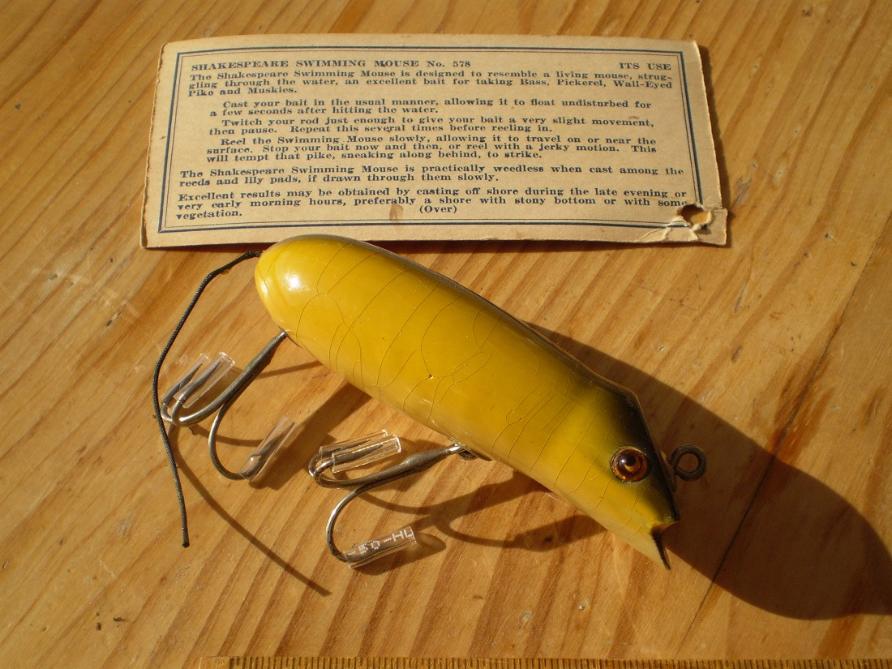 Shakespeare Swimming Mouse Fishing Lure No. 6580 WR